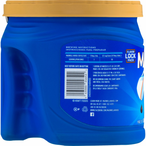 Maxwell House Lite Medium Roast Ground Coffee Perspective: bottom