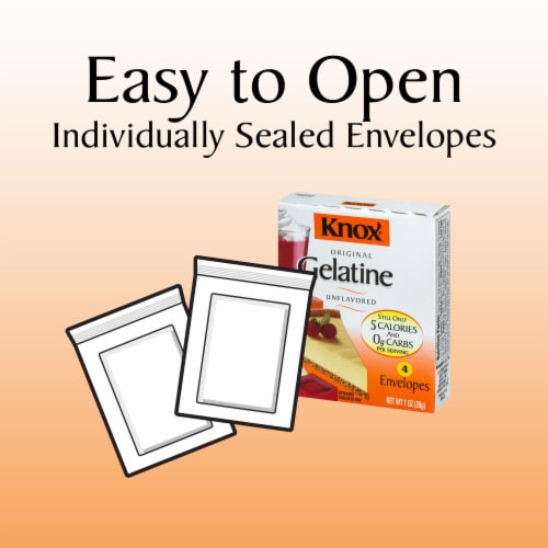 Knox Original Unflavored Gelatine Packets Perspective: bottom
