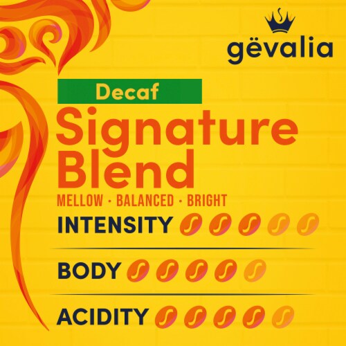 Gevalia Decaf Signature Blend Light Roast K-Cup Coffee Pods Perspective: bottom