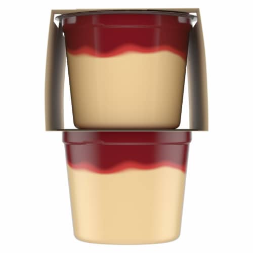 Jell-O Temptaions Strawberry Cheesecake Pudding Cups Snack Perspective: bottom
