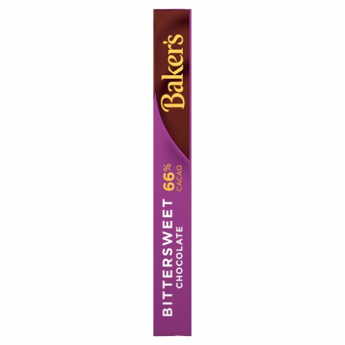 Baker's Bittersweet Chocolate Premium Baking Bar with 66% Cacao Perspective: bottom
