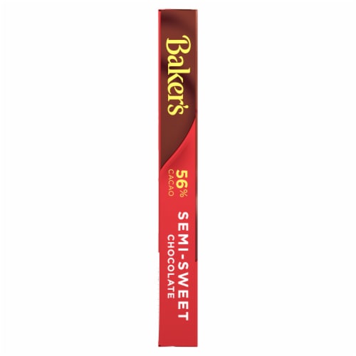 Baker's Semi-Sweet Chocolate Premium Baking Bar with 56% Cacao Perspective: bottom