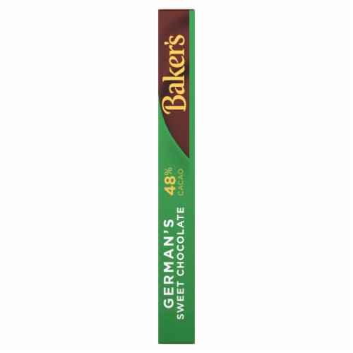 Baker's German's Sweet Chocolate Premium Baking Bar with 48% Cacao Perspective: bottom