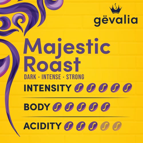 Gevalia Majestic Roast Bold Dark Roast Ground Coffee Perspective: bottom