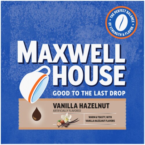 Maxwell House Vanilla Hazelnut Coffee K-Cup Pods Perspective: bottom
