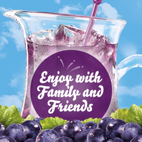 Crystal Light Zero Sugar Concord Grape Drink Mix Packets Perspective: bottom