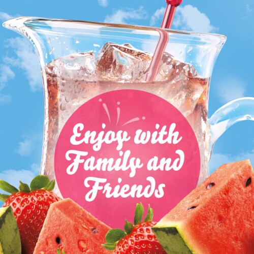Crystal Light Strawberry Watermelon Artificially Flavored Powdered Drink Mix, Pitcher Packets Perspective: bottom