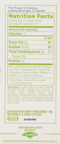 Crystal Light On-The-Go Pure Tangerine Mango Powdered Drink Mix Perspective: bottom