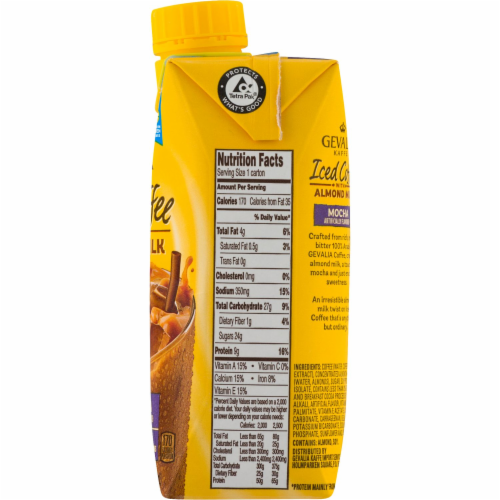 Gevalia Mocha Iced Coffee Ready-to-Drink Beverage Perspective: bottom