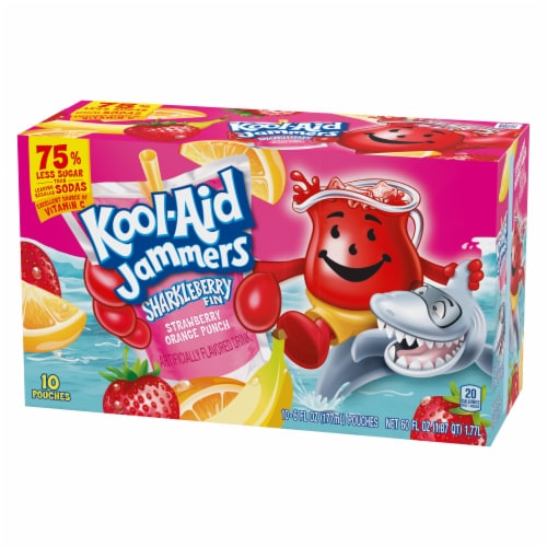 Kool-Aid Strawberry Orange Punch Artificially Flavored Soft Drink Perspective: bottom