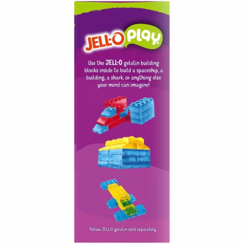 Jell-O Play Space Adventure Build & Eat Kit with Strawberry & Berry Blue Gelatin Mix Perspective: bottom
