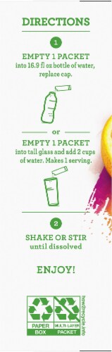 Crystal Light Pure Tropical Blend Drink Mix Perspective: bottom