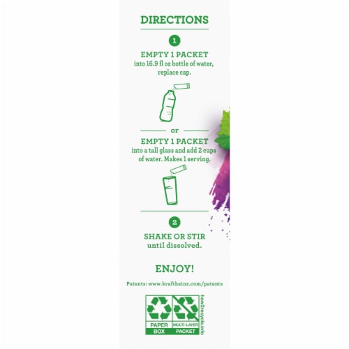 Crystal Light Pure Grape Naturally Flavored Powdered Drink Mix with No Artificial Sweeteners Perspective: bottom