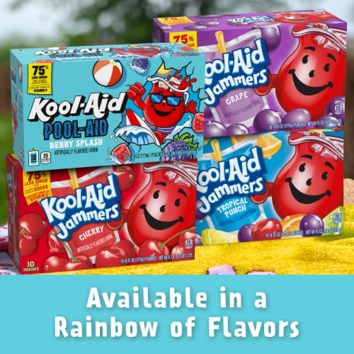 Kool-Aid Summer Blast Jammers Boomin' Berry Artificially Flavored Soft Drink Perspective: bottom