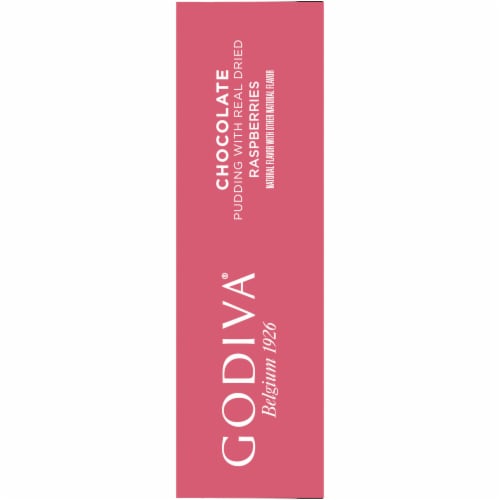 Godiva Chocolate Pudding with Real Dried Raspberries Instant Pudding Mix Perspective: bottom