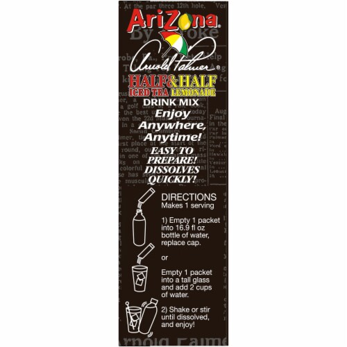 ARIZONA Arnold Palmer Half & Half Iced Tea Lemonade Naturally Flavored Powdered Drink Mix Perspective: bottom