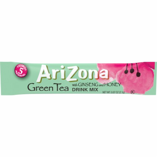 ARIZONA Green Tea with Ginseng and Honey Naturally Flavored Powdered Drink Mix Perspective: bottom