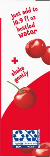 Kool-Aid Zero Sugar Cherry Drink Mix Packets Perspective: bottom