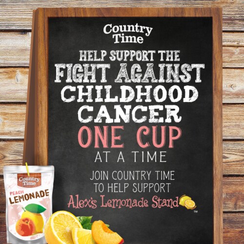 Country Time Peach Lemonade Ready to Drink Flavored Drink Pouches Perspective: bottom