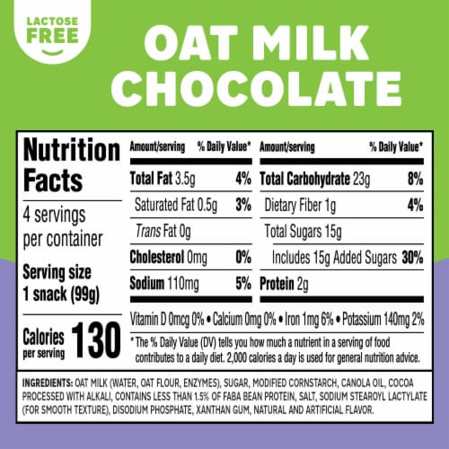Jell-O Oat Milk Pudding Cups Chocolate Perspective: bottom
