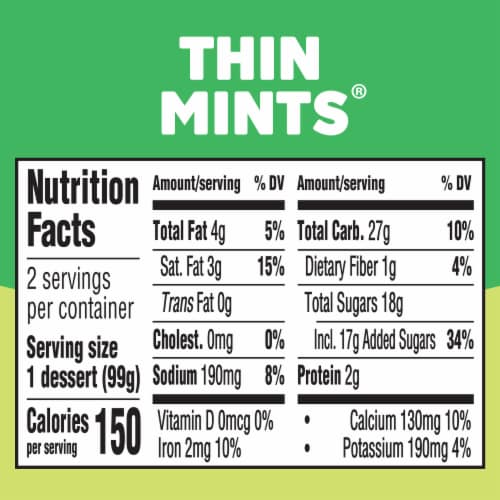 Jell-O Thin Mints Ready-to-Eat Refrigerated Dessert Cups Perspective: bottom
