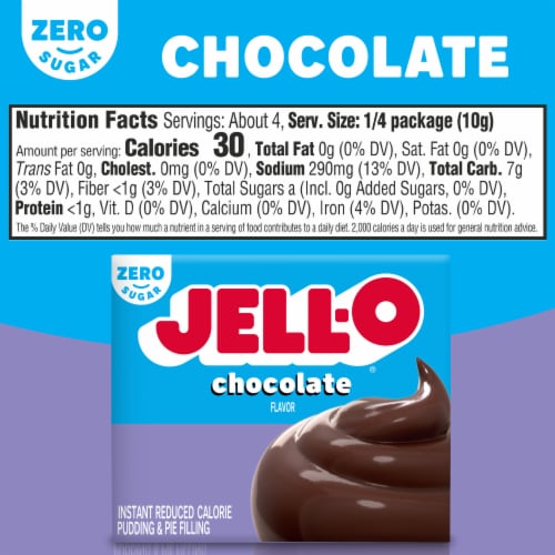 Jell-O® Sugar Free Chocolate Instant Pudding and Pie Filling Perspective: bottom