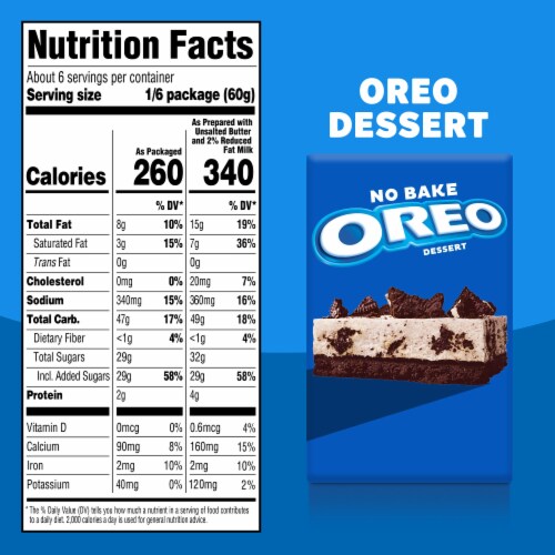 Jell-O No Bake Oreo Dessert Kit with Filling Mix Crust Mix & Cookie Pieces Perspective: bottom