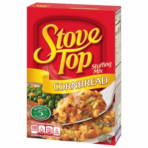 Stove Top Cornbread Stuffing Mix Dressing Perspective: bottom