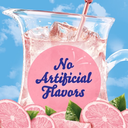 Crystal Light Zero Sugar Pink Lemonade Drink Mix Packets Perspective: bottom