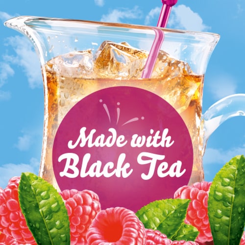Crystal Light Raspberry Iced Tea Sugar Free Powder Drink Mix Pitcher Packets Perspective: bottom