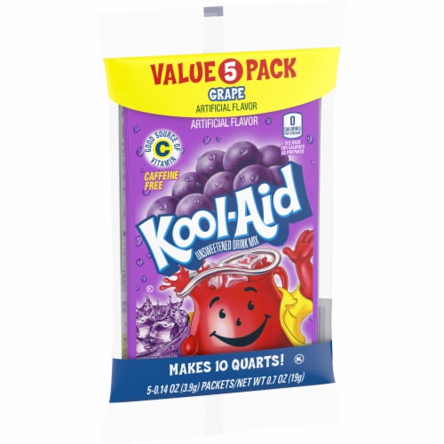 Kool-Aid Zero Sugar Grape Drink Mix Packet Value Pack Perspective: bottom