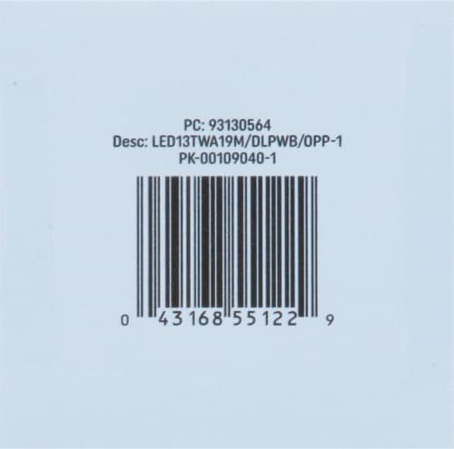 GE Daylight Classic Shape LED Light Bulb Perspective: bottom