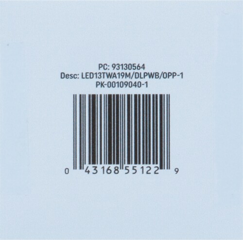 GE Daylight Classic Shape LED Light Bulb Perspective: bottom