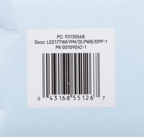 GE Daylight LED Classic Shape Bulb Perspective: bottom