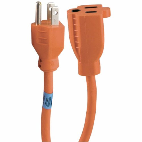 GE 1-Outlet Indoor/Outdoor Extension Cord - Orange Perspective: bottom