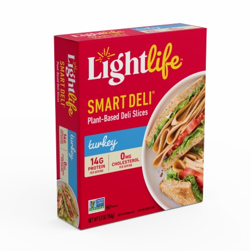 Lightlife Smart Deli® Plant-Based Vegan Turkey Slices Perspective: bottom