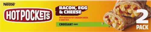 Hot Pockets® Bacon Egg & Cheese Croissant Crust Frozen Breakfast Sandwiches Perspective: bottom