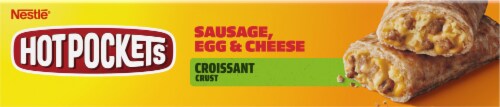 Hot Pockets® Sausage Egg & Cheese Croissant Crust Frozen Breakfast Sandwiches Perspective: bottom