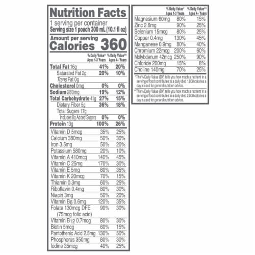Nestle Compleat Pediatric Organic Blends Plant-Based Blenderized Formula 10.1 oz Pouch Perspective: bottom