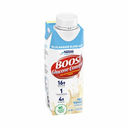 Nestle Boost Glucose Control Balanced Nutritional Drink Very Vanilla 8 oz Carton 24 Ct Perspective: bottom
