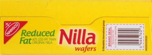 Nilla Wafers Reduced Fat Wafer Cookies Perspective: bottom