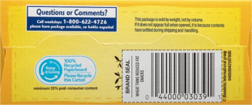 Wheat Thins Reduced Fat Crackers Perspective: bottom