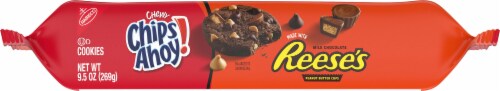Chips Ahoy! Chewy Chocolate Reese's Peanut Butter Cup Cookies Perspective: bottom