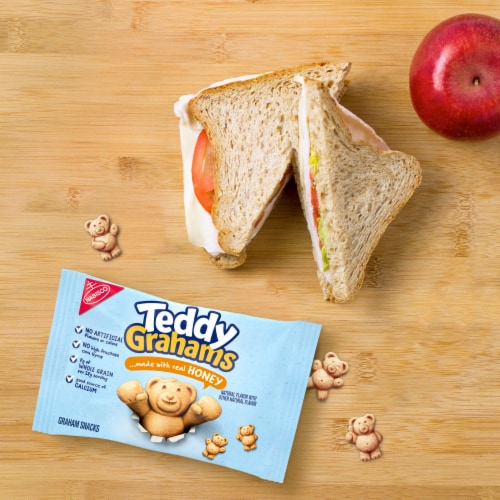 Teddy Grahams Honey Graham Snacks Snack Packs Perspective: bottom