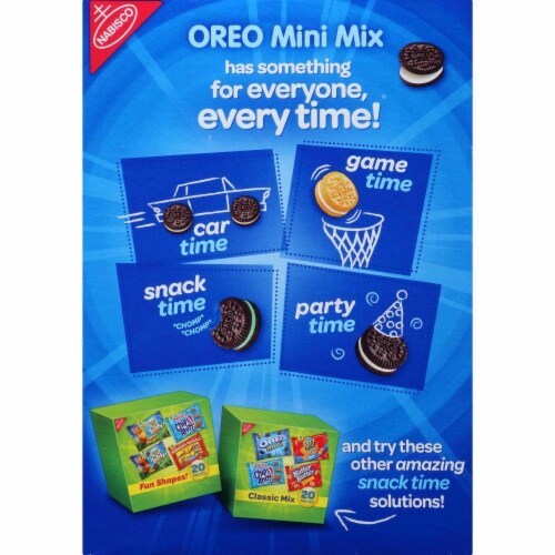 Oreo Mini Mix Sandwich Cookie Packs Perspective: bottom