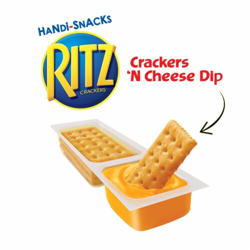 Handi-Snacks Ritz Crackers 'N Cheesy Dip Snack Packs Perspective: bottom