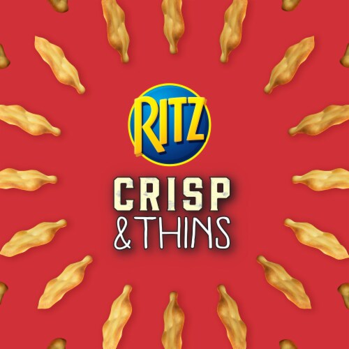 RITZ Crisp and Thins Cream Cheese and Onion Chips, 7.1 oz