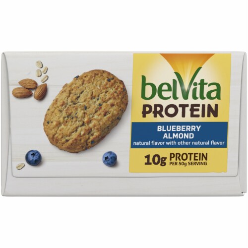 belVita Blueberry Almond Protein Biscuits Perspective: bottom