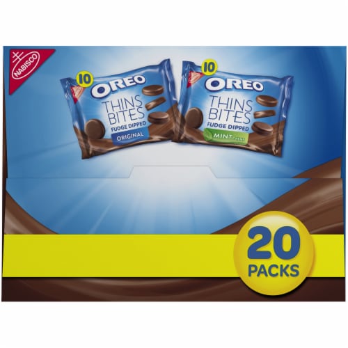 Oreo Fudge Dipped Thins Bites Perspective: bottom