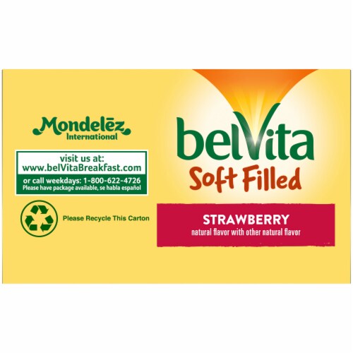 belVita Soft Filled Strawberry Baked Biscuits Perspective: bottom